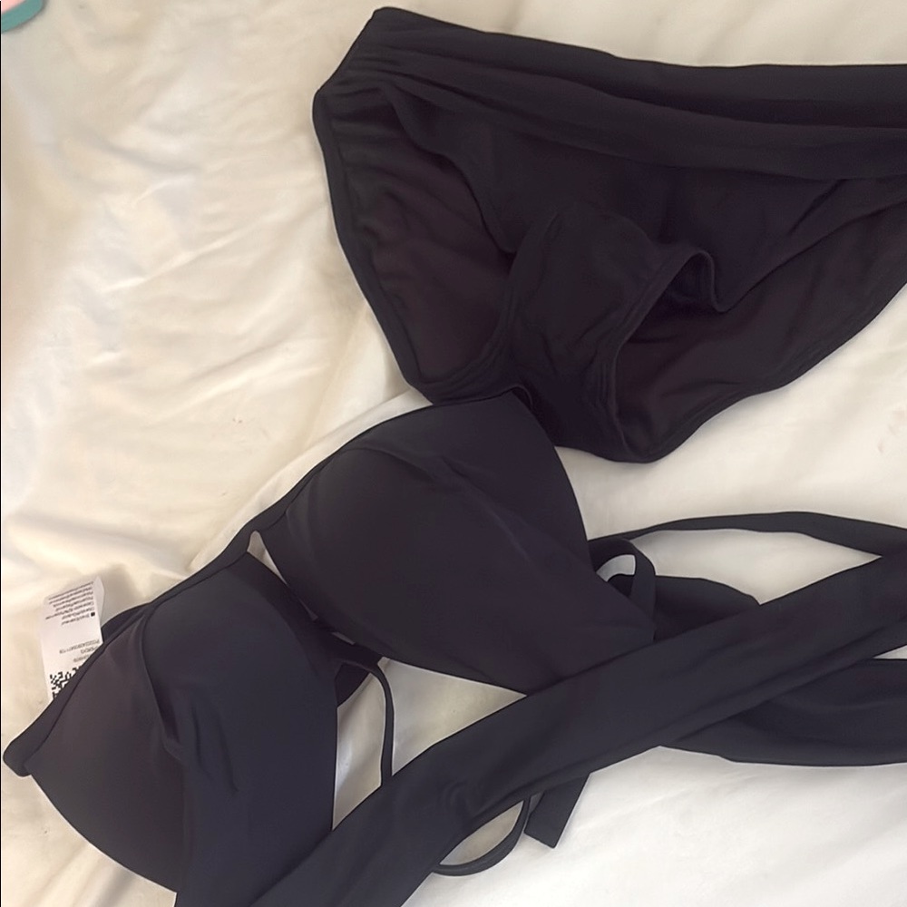 Womens Two Piece Bathing Suit Top Halter padded Push up Bikini Set Size Small - Picture 7 of 13